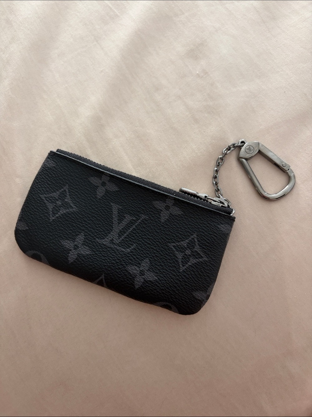 Louis Vuitton Monogram Eclipse Key & Card Pouch with Chain